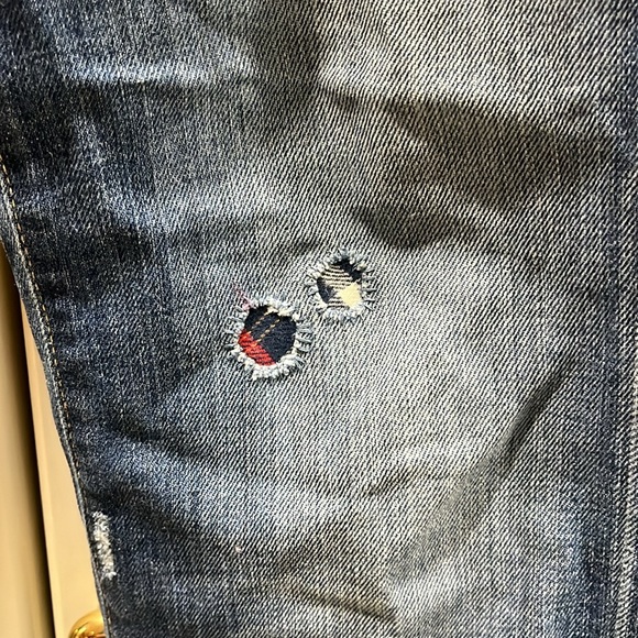 Lucky Brand Distressed Patchwork Jeans (“sweet n straight”) - Picture 2 of 6